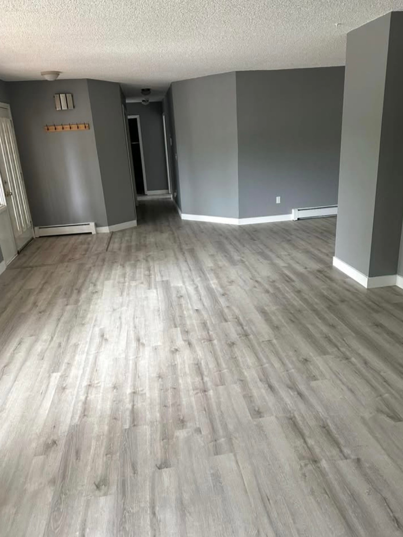 LVP — Light Gray installed